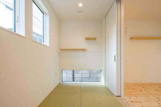 和室はDaIKENの和紙畳を採用。